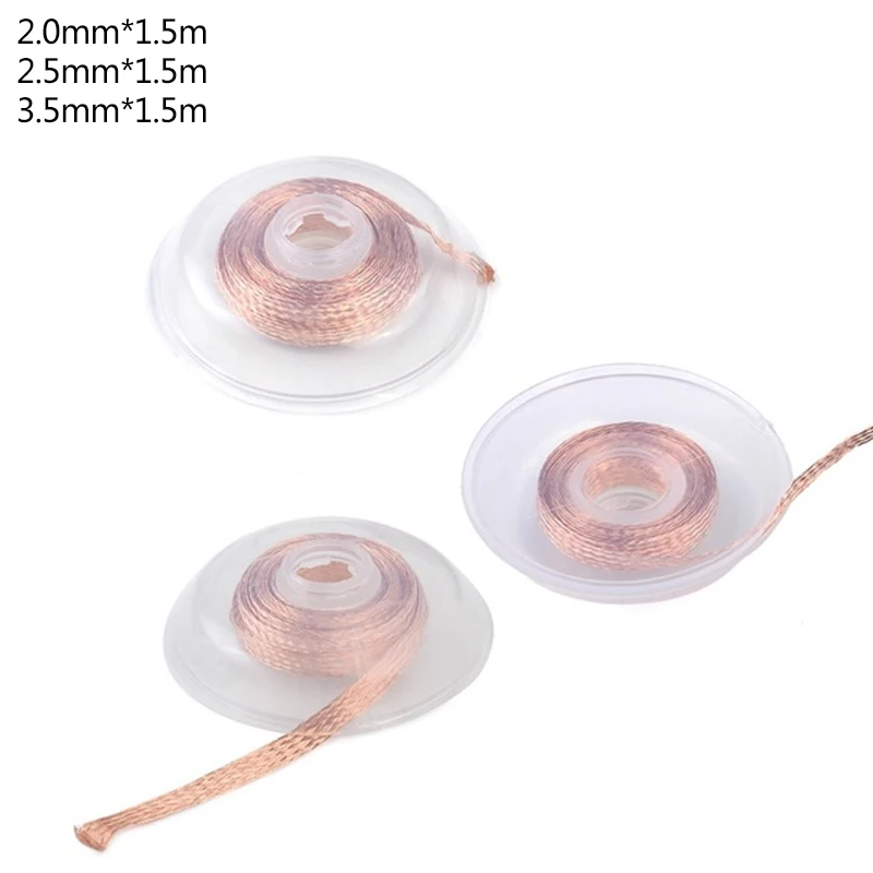 1 5 м длина медная сварочная проволока оплетка сварочный припой для снятия фитиль