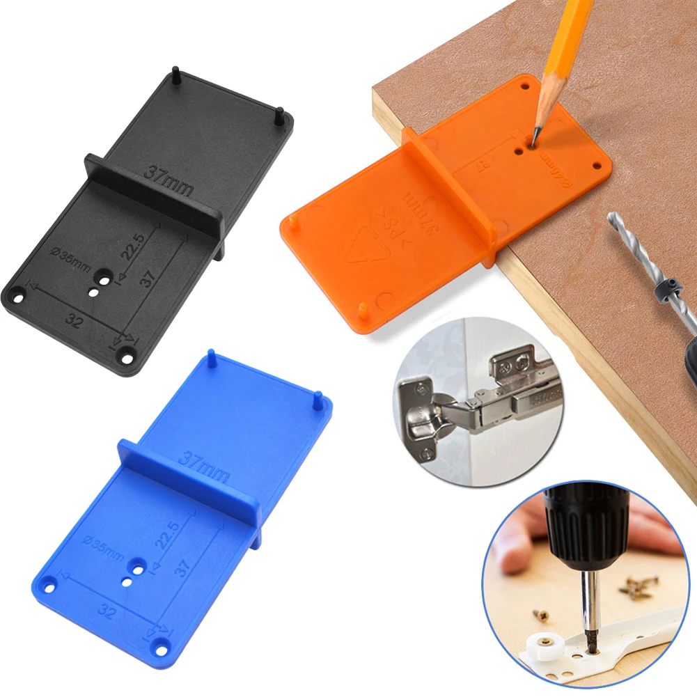 

35/40mm Woodworking Punch Hinge Drill Hole Opener Locator Guide Drill Bit Hole Tools Door Cabinets DIY Template Woodworking Tool