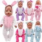 Одежда для кукол, теплый комбинезон, комбинезон с котенкомкроликом 43 см, для новорожденных, 18 дюймов, для девочек, подарок поколения для девочек, Zap