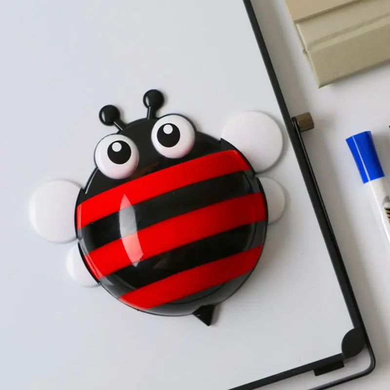 

Cute Bee Fridge Magnet Magnetic Storage Box Whiteboard Pen Organizer Save Space
