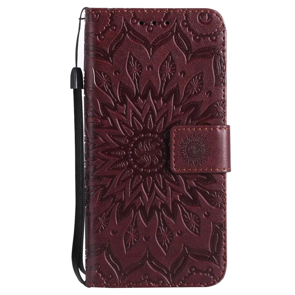 Brown Магнитный кожаный чехол для iPhone 11 Pro Max X XS Max XR 7 8 Plus Datura 5S 6S Touch 6 5 Роскошная рамка слот для карт D06F - Цвет: Brown