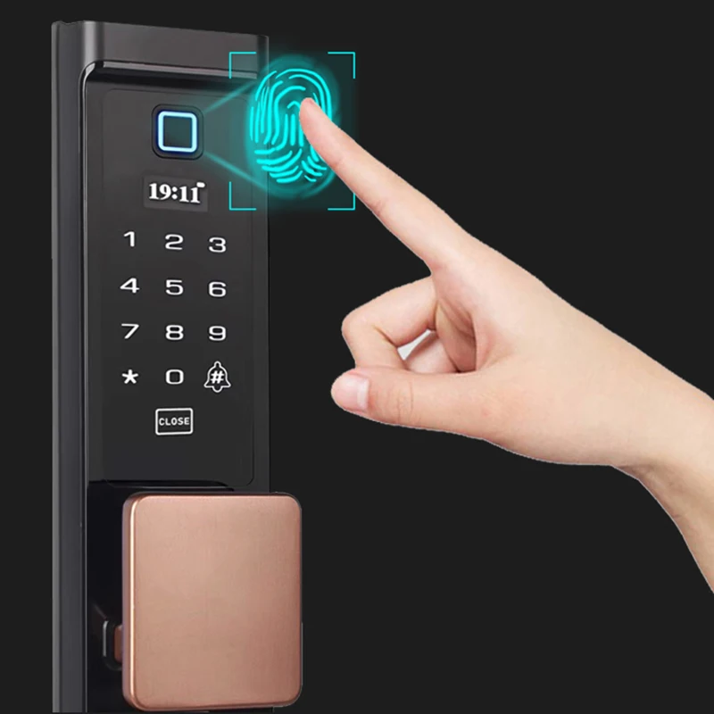 Obawa Intelligent Electronic Lock Biometric Fingerprint Door Safe Mortise Verification With digital code/key/IC card | Безопасность и
