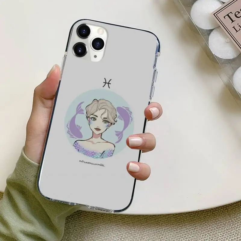 

12 constellation zodiac signs Phone Case For iphone 12 5 5s 5c se 6 6s 7 8 plus x xs xr 11 pro max mini