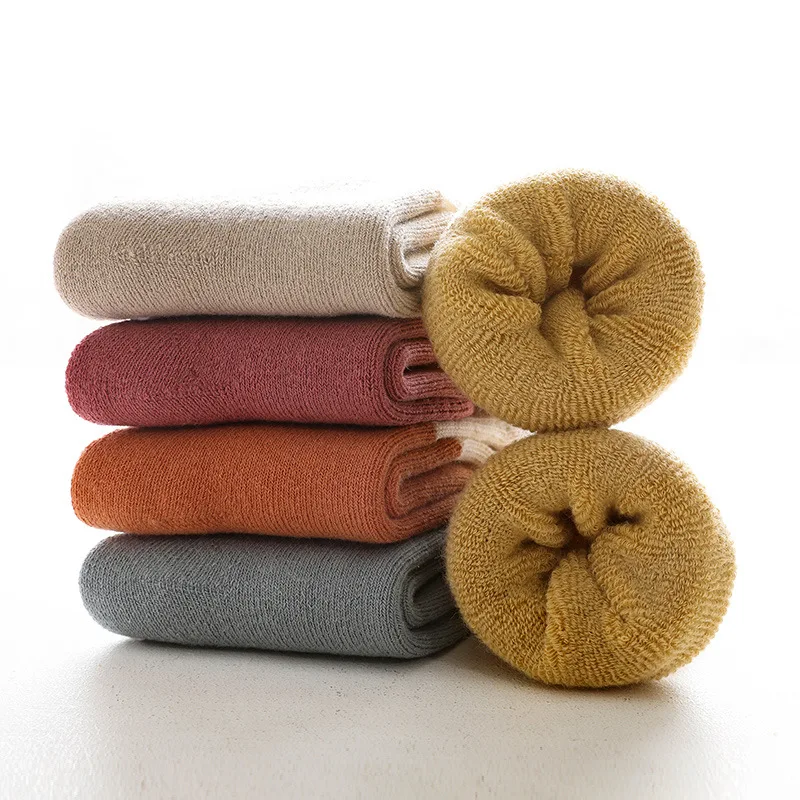 3 пары/Лот высококачественные толстые махровые теплые детские зимние носки