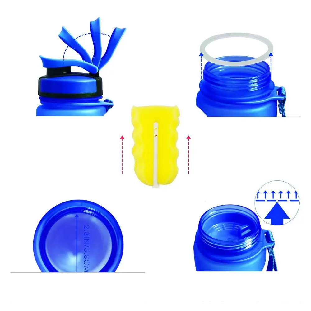 Новая шейкер для воды ZORRI Спортивная бутылка модная без БФА портативная туризма и