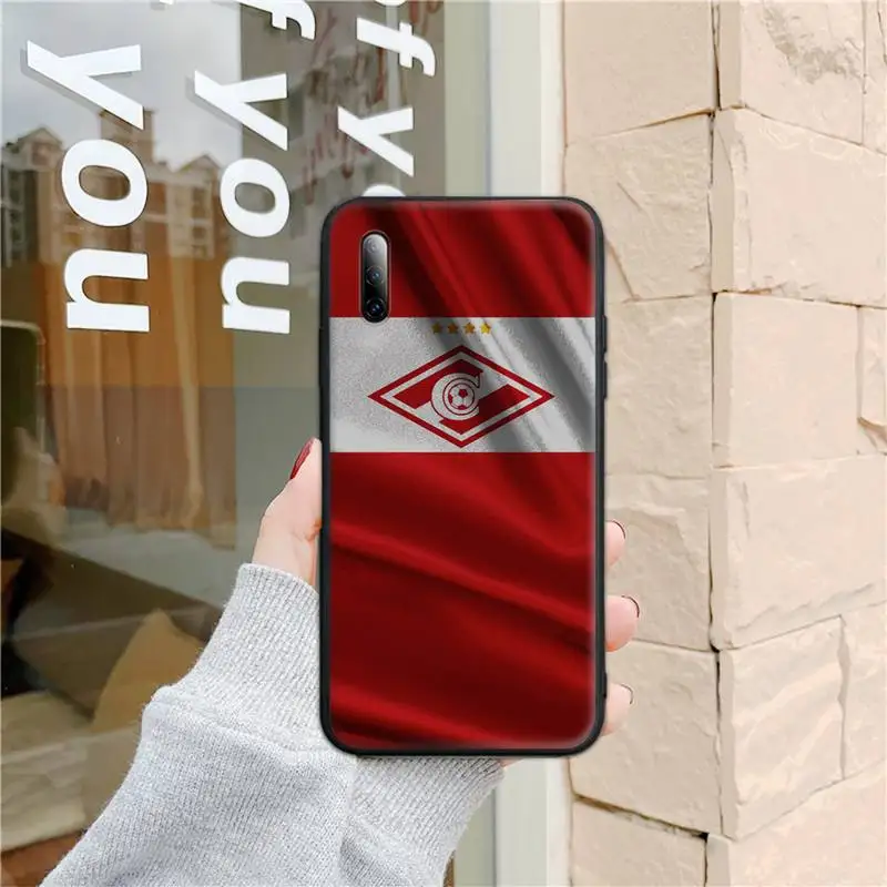 

Russian Spartak moscow football Phone Case for redmi note 5 5A 6 7 8 9 Pro Max 10 8T Funda Shell