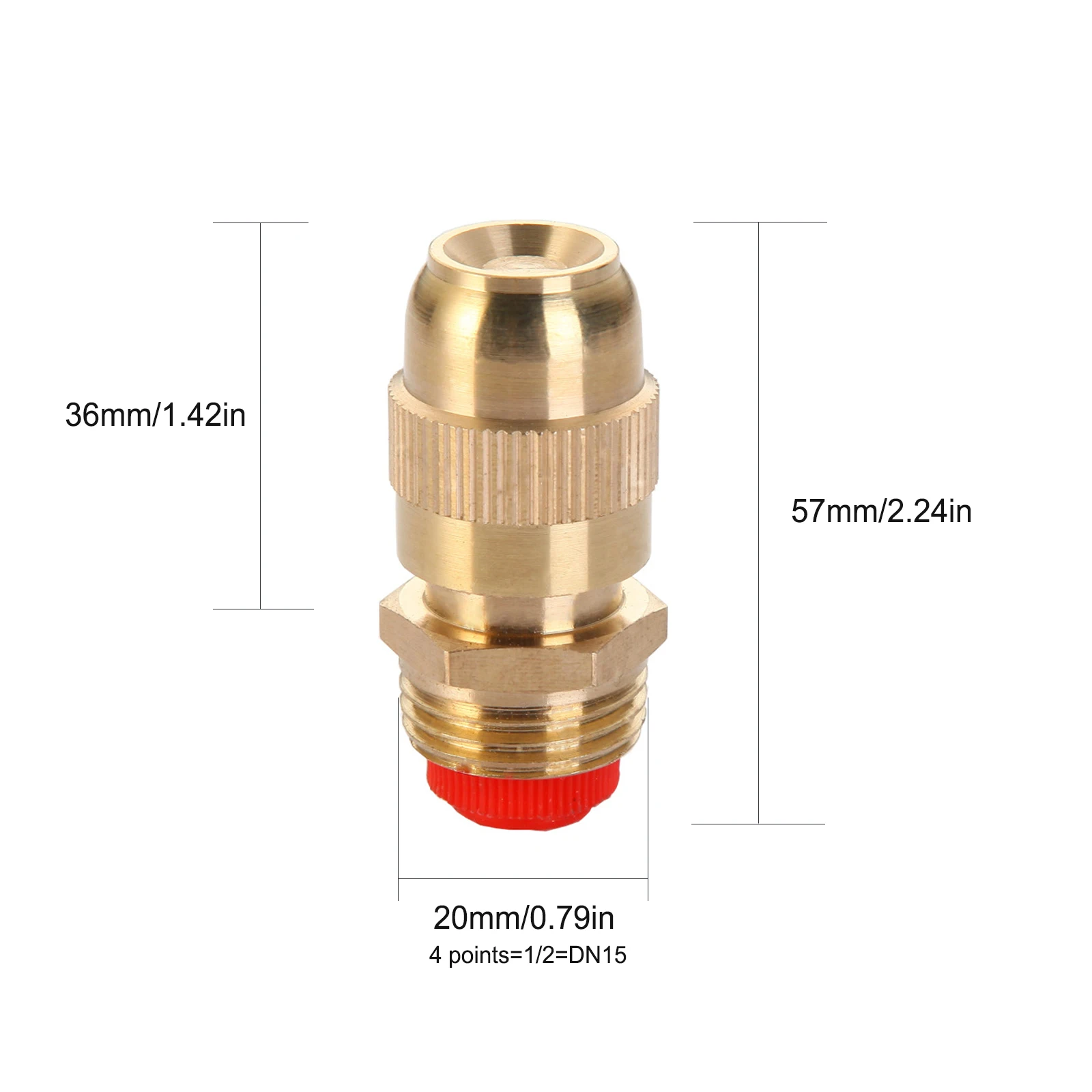 

Atomizing Nozzle Mist Brass Spray Garden Adjustable 3pcs Automatic Watering Device For Lawn 4 Point External Thread Sprinkler