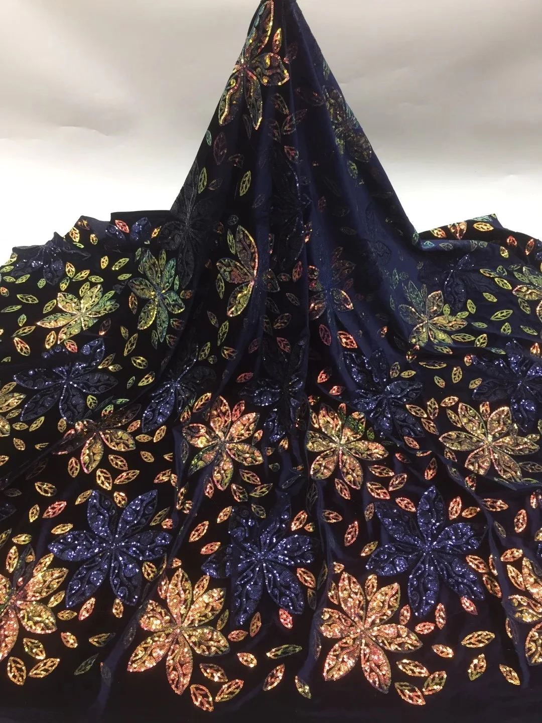 

Нигерийская кружевная ткань 2021, Высококачественная французская бархатная кружевная ткань с блестками, африканская кружевная ткань, швейная одежда, ткань XX4566