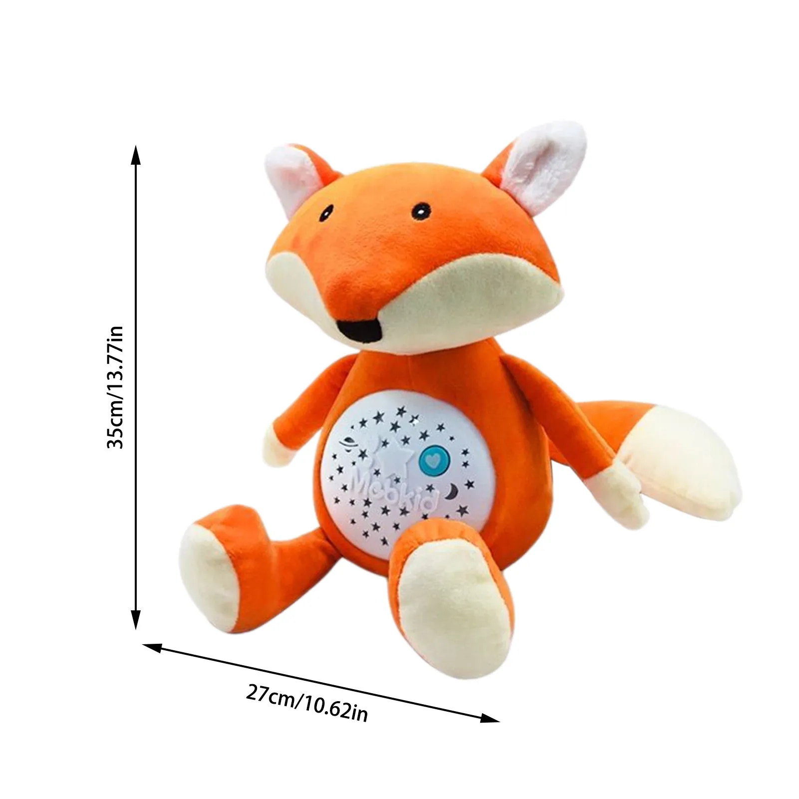

White Noise Machine Baby Plush Musical Toy Light Up Soother Stuffed Animals Toy