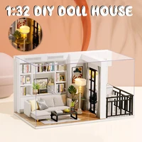 diy doll house wooden doll houses miniature dollhouse furniture kit with led toys for children christmas gift