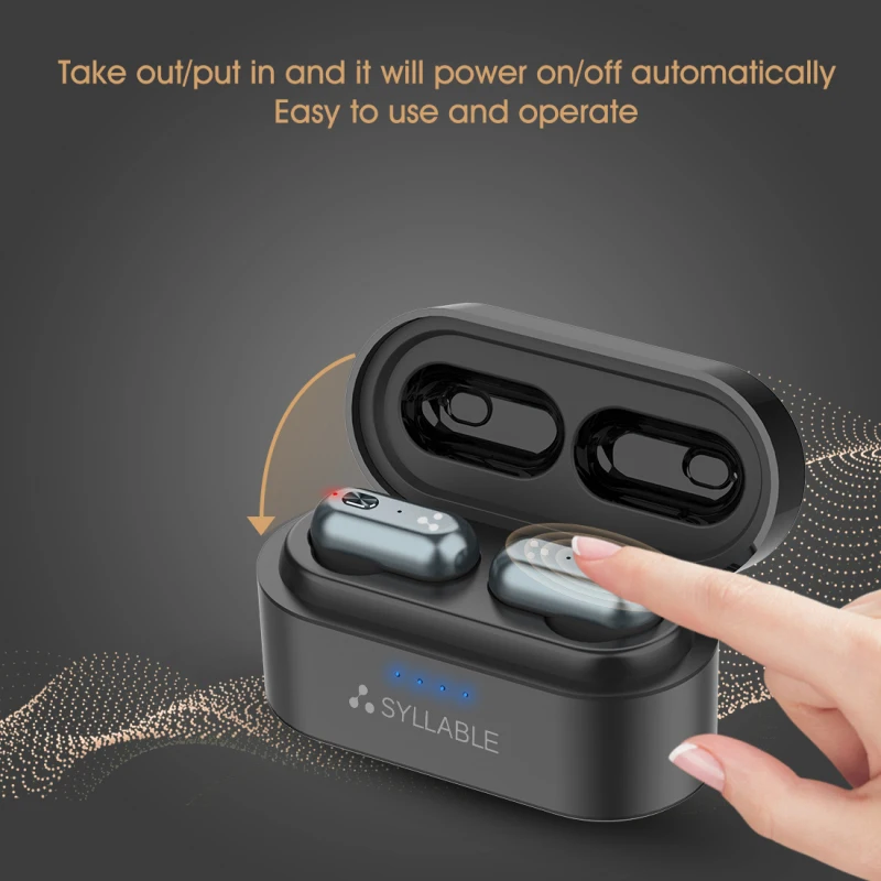 FOR 2021 SYLLABLE S101 TWS of QCC3020 Chip Strong bass Headset S101 Sports Earphones 10 hours True Wireless Stereo Earbuds enlarge
