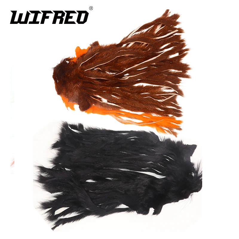 Wifreo цельные сосновые белки Zonker полоски шкуры для маленьких стримеров форель