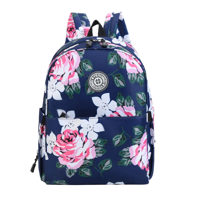 

Floral Print Mommy Bag For Mother Baby Outdoor Travel Waterproof Multi-Layer Backpack Nappy Maternity Care Diaper Bag 33*23*17CM