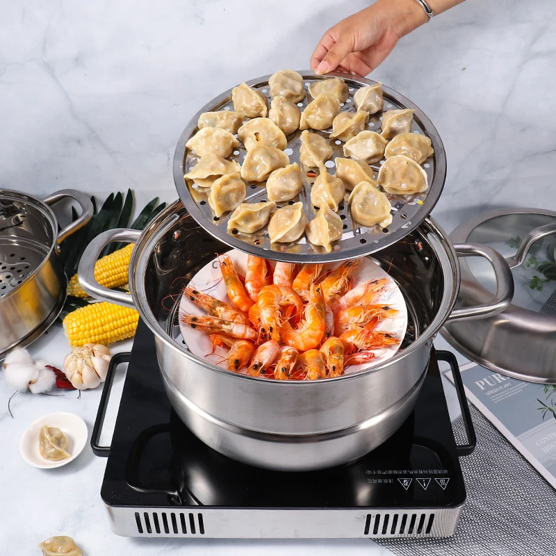 Трехслойный прочный отпариватель для кухни KOBACH кухонная Пароварка 304 из