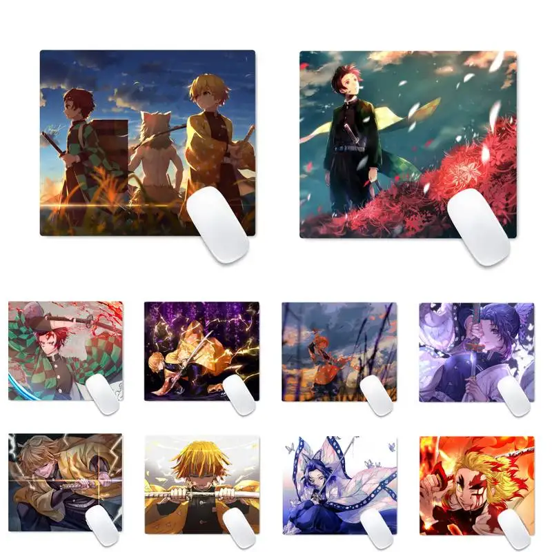 

Kimetsu No Yaiba Laptop Computer Mousepad Desk Table Protect Game Office Work Mouse Mat pad Non-slip Laptop Cushion