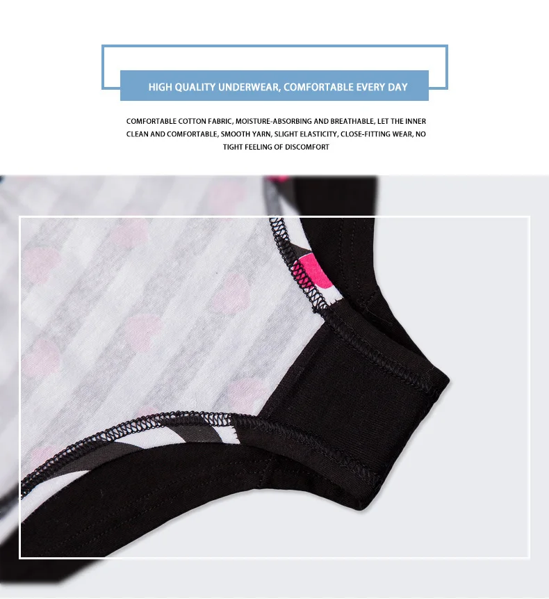 FUNCILAC Нижнее белье женские хлопковые трусики сексуальные полосатые трусы модное женское мягкое бесшовное белье для женщин нижнее белье 3 шт./набор