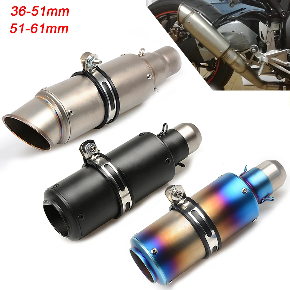 FOR SUZUKI GSXR750 GSX-R 600 KAWASAKI Z 250 800 Universal Racing Motorcycle Exhaust Pipe Carbon Fiber Escape System with killer