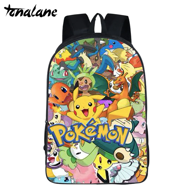 Крутой Покемон ребенок Пикачу рюкзак детские школьные сумки рюкзак Pokemon для подростков девочек мальчиков повседневные дорожные сумки