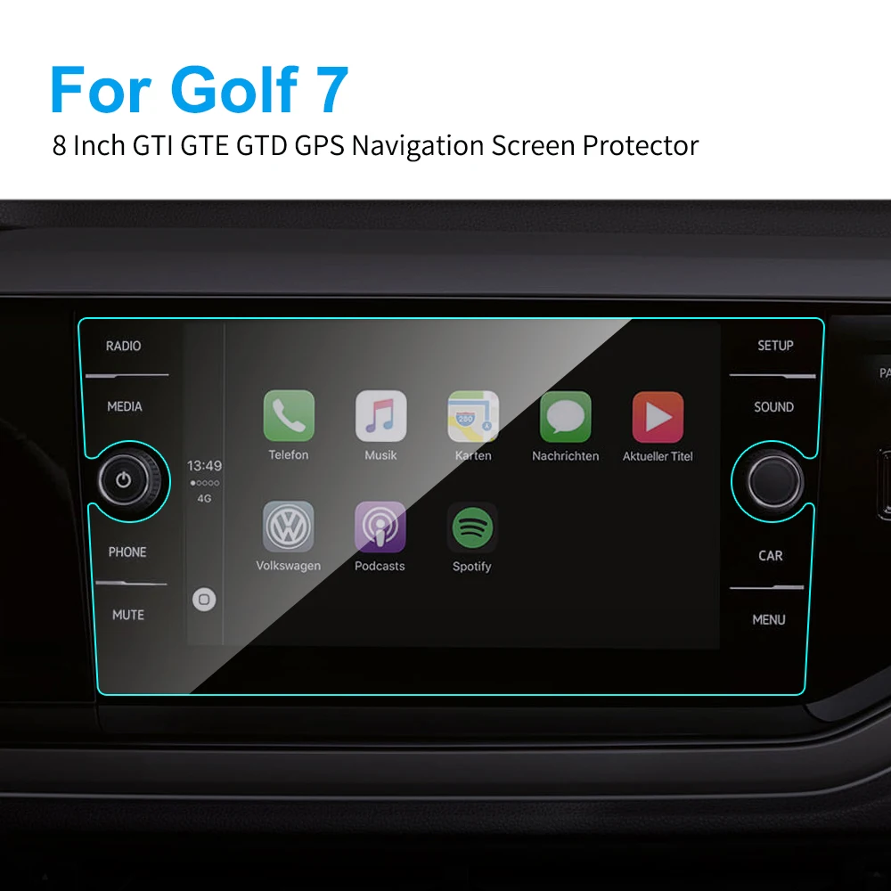 8 дюймов автомобиля ЖК дисплей сенсорный Экран защитная пленка 9H из закаленного