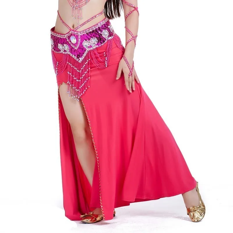 Современная фиолетовая индийская танцевальная одежда в архиве Цыганская юбка