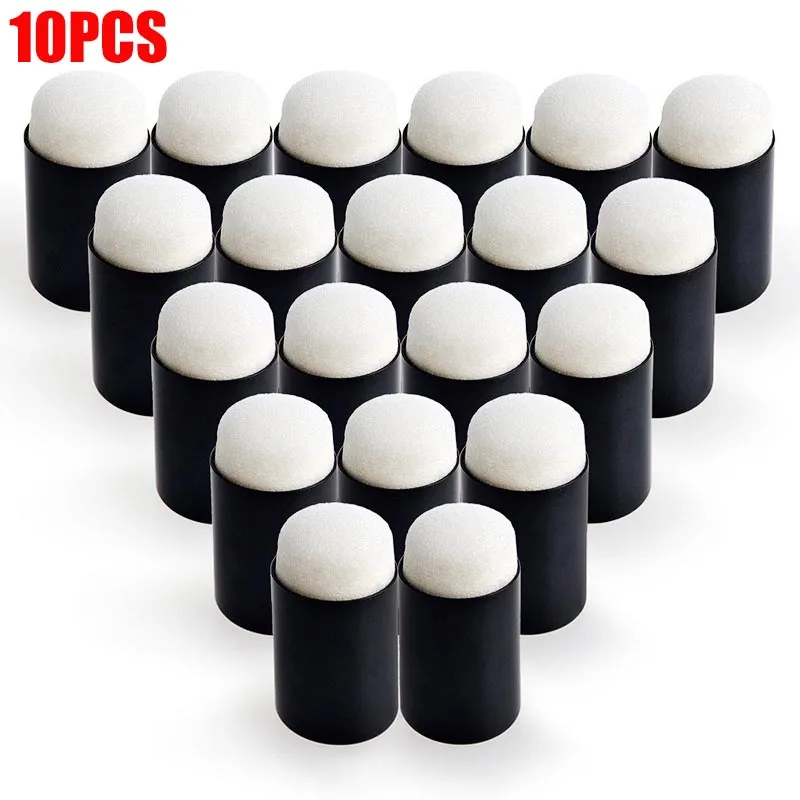 10pcs/set Painting Craft Set Finger Paint Drawing Sponge Foam Chalk Ink Daubers Stamping Art Tools New | Дом и сад