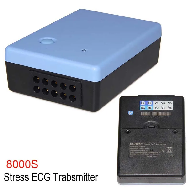 

N Contec 8000s Voltage EKG/ECG Analysis System hrbp Found Stress Portable Transmitter 12 Lead Recorder Analyzer System Software