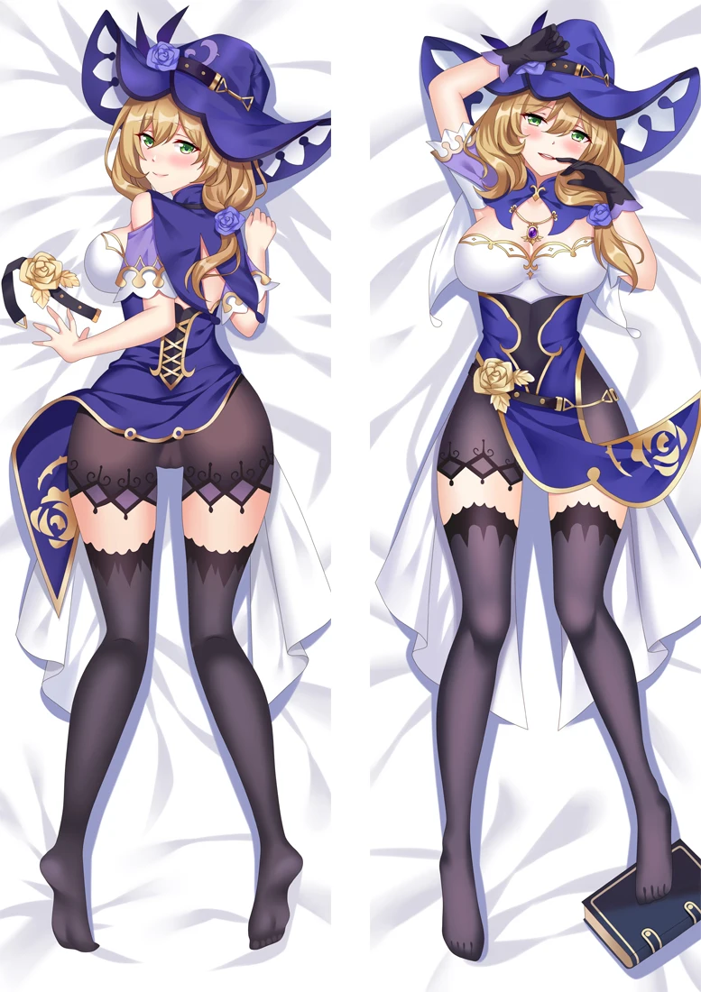 Игра Genshin воздействия Лиза Косплэй Сексуальная Подушка Dakimakura Чехол обниматься