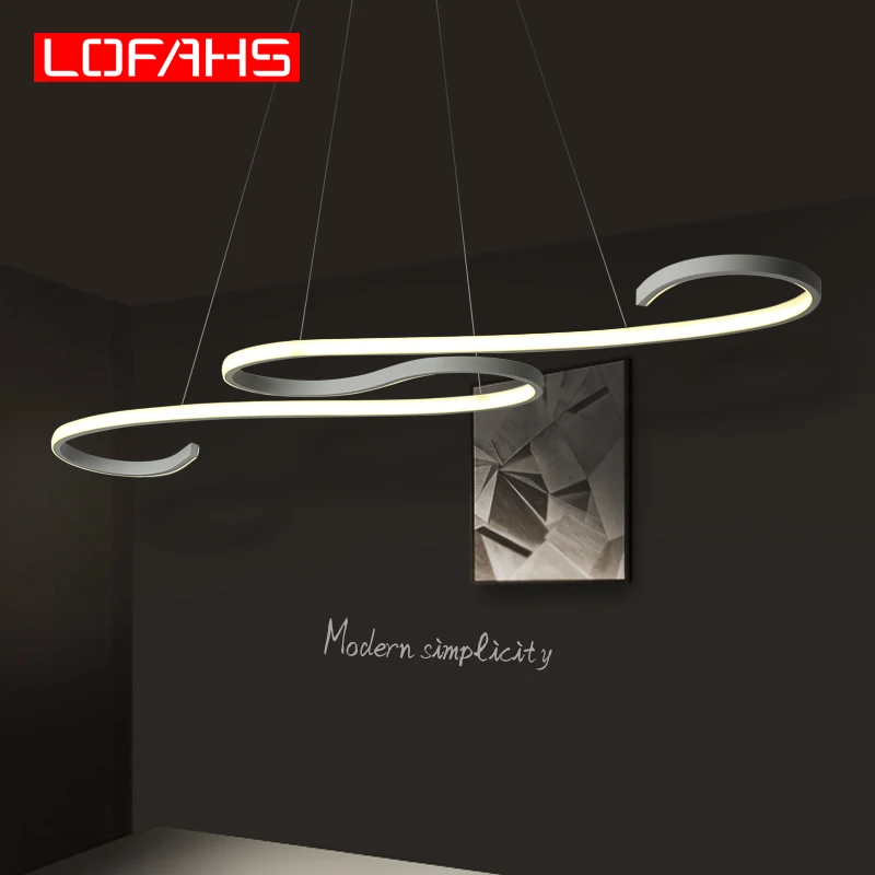 Современная светодиодная люстра LOFAHS в минималистском стиле для столовой кухни