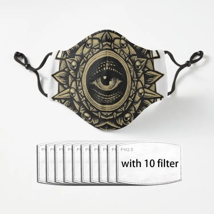 

Sacred Geometry Seraphim Star Mandala Sepia Half Face Mouth Muffle Dustproof Masks Anti-dust Black Casual Warm Unisex Mask