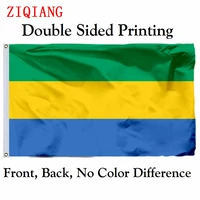 gabon 1960 flag 3x5ft polyester flying size 90x150cm custom high quality double sided printing banner