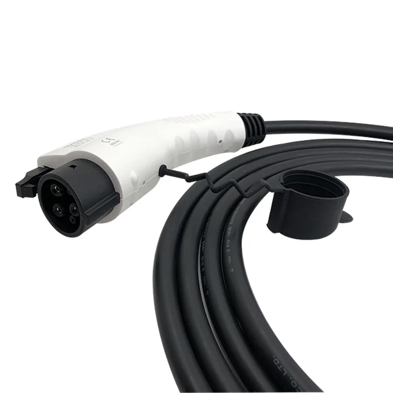 32A EV зарядное устройство 5 м черный кабель SAE J1772 к IEC 62196 2 Тип 1 К разъем для зарядной