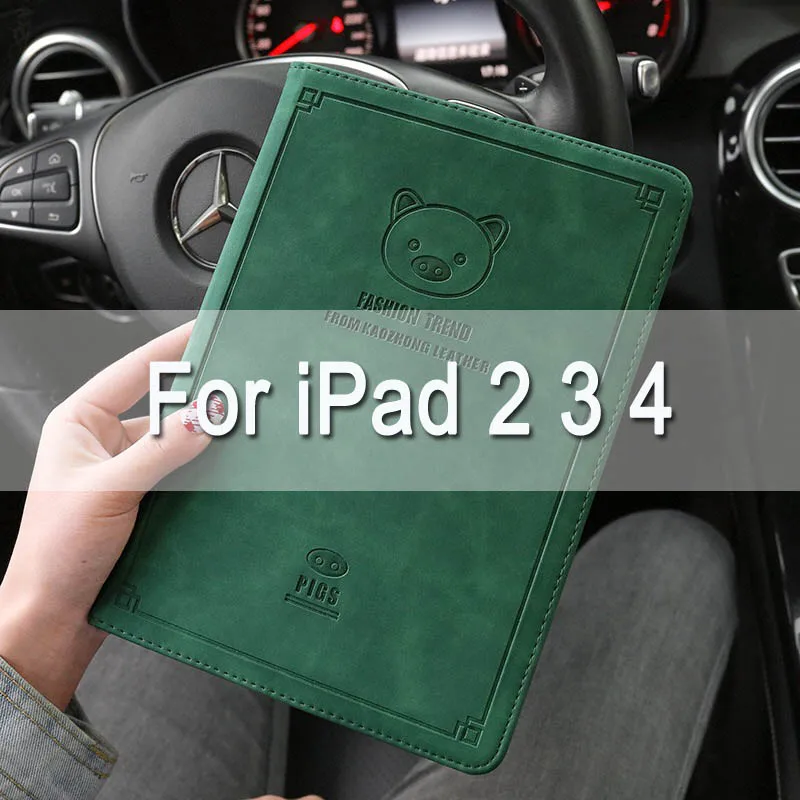For iPad 2 3 4 Магнитная откидная крышка для iPad Air Air2 Mini 1 2 3 4 чехол для планшета для нового iPad 9,7 a1893 Ретро чехол для iPad 2/3/4 - Цвет: For iPad 2 3 4