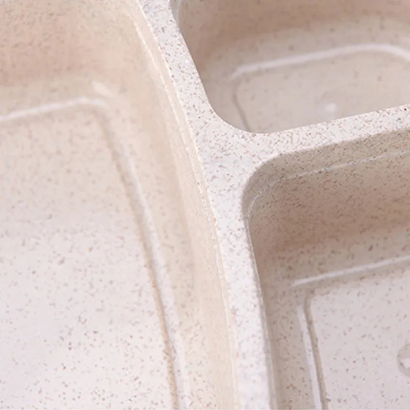 Контейнер для хранения еды Bento семейный контейнер пищи из пшеничной соломы