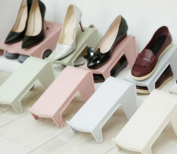 Двухслойный простой органайзер для обуви поддержка стеллаж хранение стенд