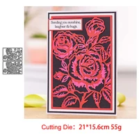 2020 new square background metal cutting dies for diy embossing chrysanthemum decoration greeting card paper album scrapbooking