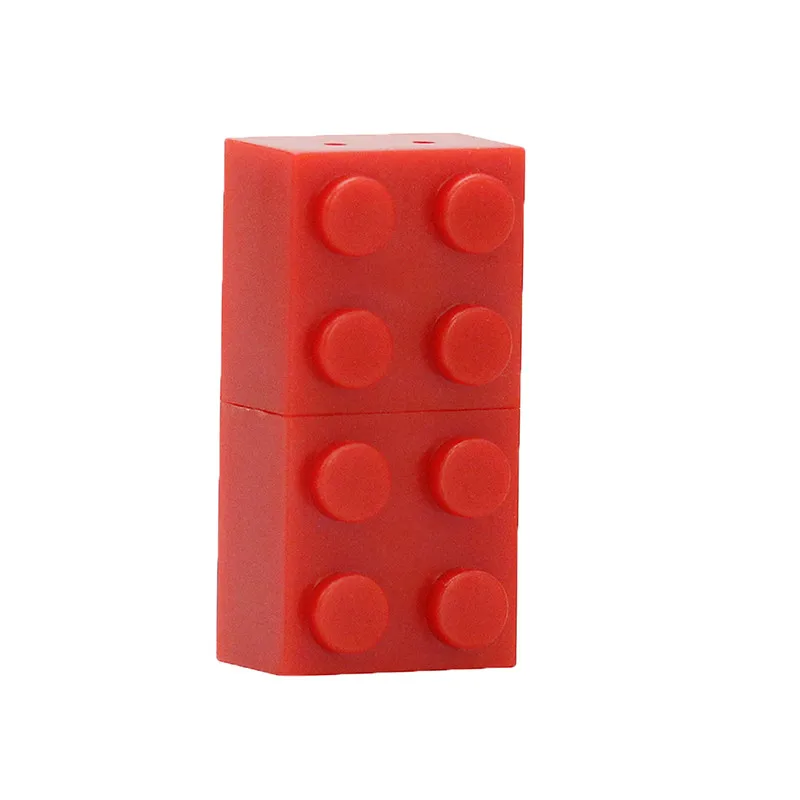 Флеш-накопитель игрушечный кирпичный USB флеш-накопитель 32 ГБ Usb флеш-накопитель строительные блоки 4 ГБ 8 ГБ 16 ГБ Usb 2,0 флеш-накопитель высокоскоростной Usb накопитель - Цвет: Красный