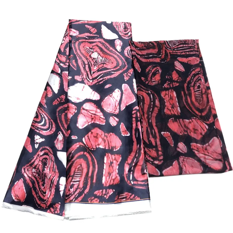 Африканская ткань мягкий материал шелковая Лидер продаж шелковый атлас с