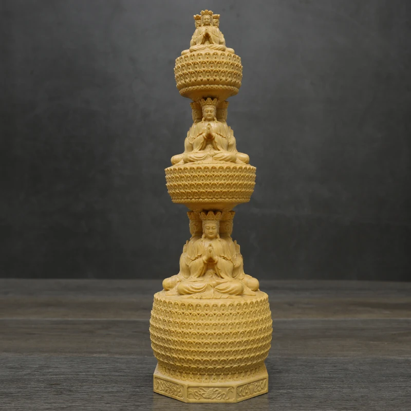 Трехэтажная Статуэтка из искусственного дерева 23 см трехсторонняя студийная