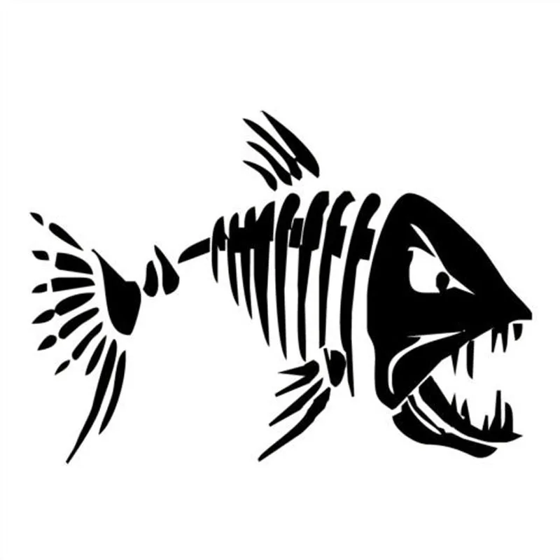 

18*13CM Mad Fish Funny Decal Car Window Decoration Vinyl Stickers Motorcycle Accessories