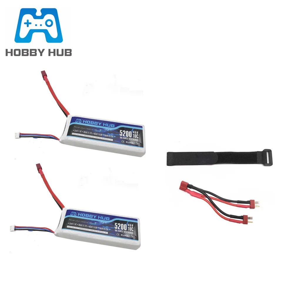 2s 7 4 V 5200mAh 10C Max 60C RC lipo батарея для Wltoys 12428 12423 автомобилей запасные части v и
