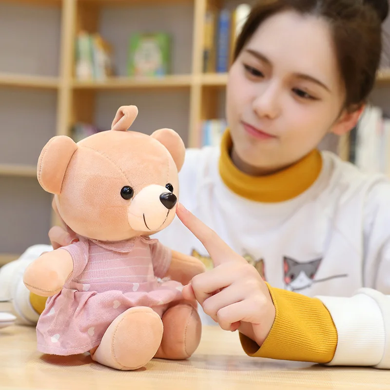 28 см 1 шт. домашнее украшение милая пара туалетный медведь супер плюшевый мишка