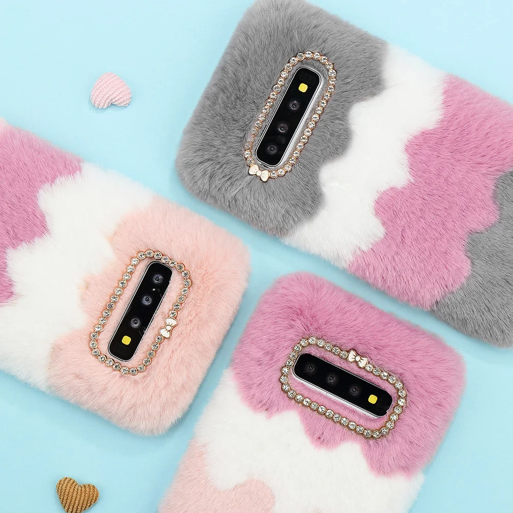 LAPOPNUT мороженое искусственный мех силиконовый чехол теплый зимний для Samsung Galaxy S20