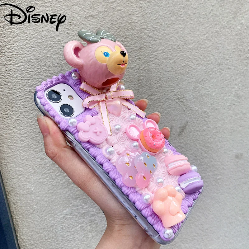 

Disney Duffy bear handmade diy cute cartoon mobile phone case for iphone 12mini/11promax/12promax/se/xr/7plus/8p/xs/xsmax/11