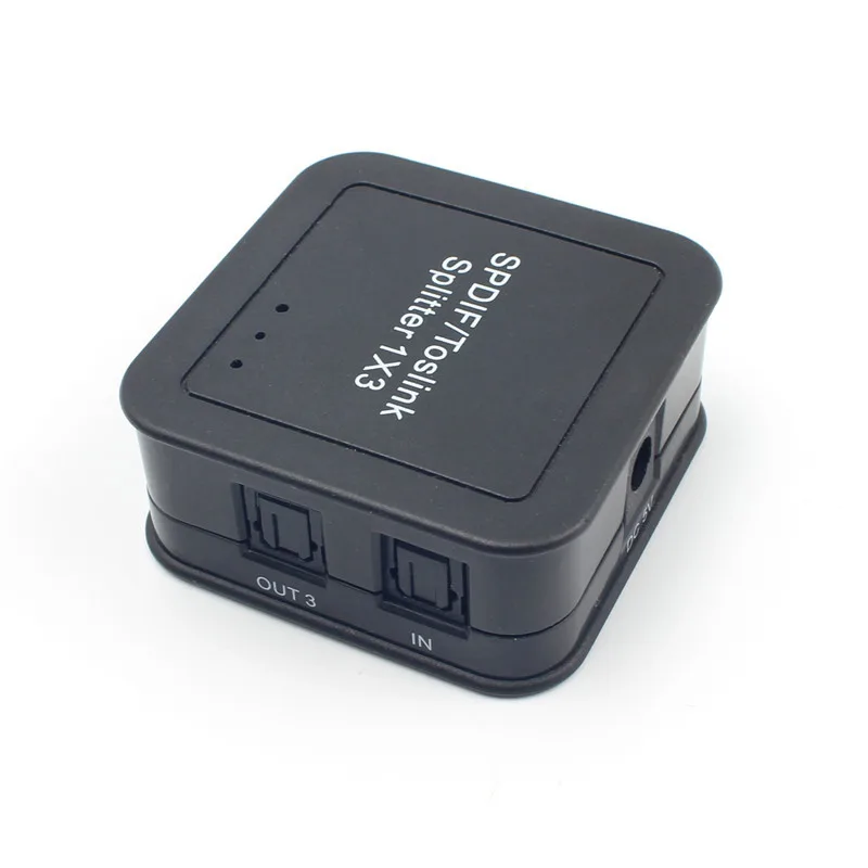 

Digital optical fiber audio splitter with one input and three output SPDIF 1in3out 1X3 optical fiber splitter