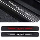 Автомобильные наклейки порог двери Виниловый протектор для Renault LAGUNA накладка на пороги автомобиля защитная накладка из углеродного волокна декоративные аксессуары