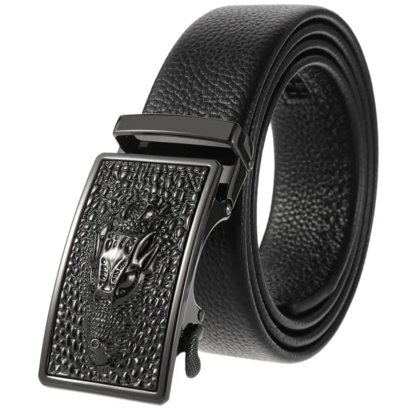 NEW Cow Genuine Leather Luxury Strap Male Belts for Men New Fashion Classice Vintage Alloy Buckle Men Belt High Quality Y2564