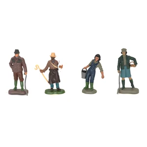 Модель люди цифры 1:32 серии фермы злодей 4-человек костюм песочный стол дисплей для Diorama