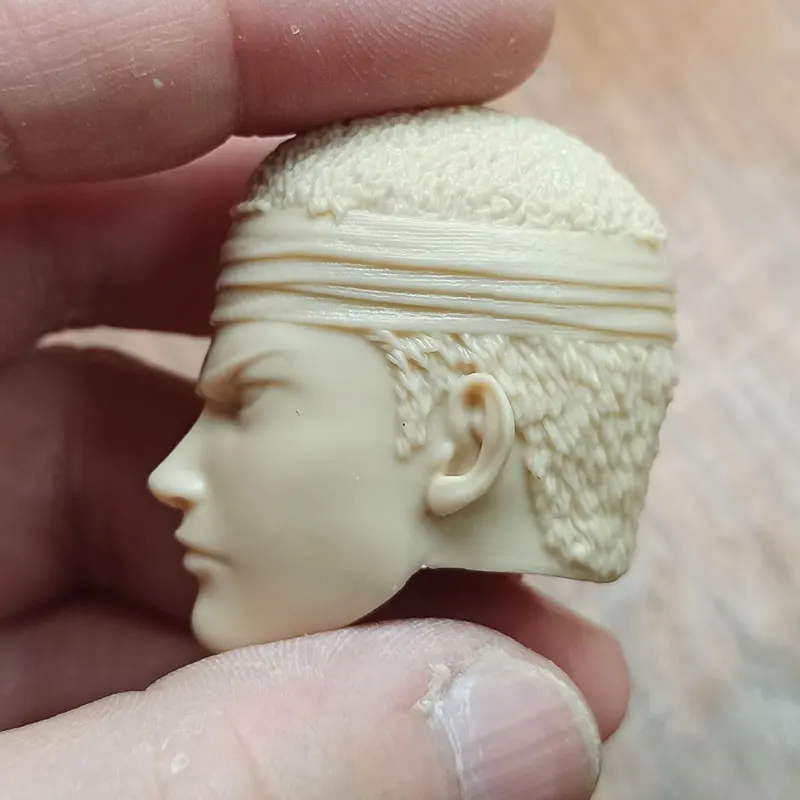 

In Stock 1/6th Basketball Slam Superstar Xiangbei Sakuragi Headband Head Sculpture White For 12inch DIY Figures Collectable