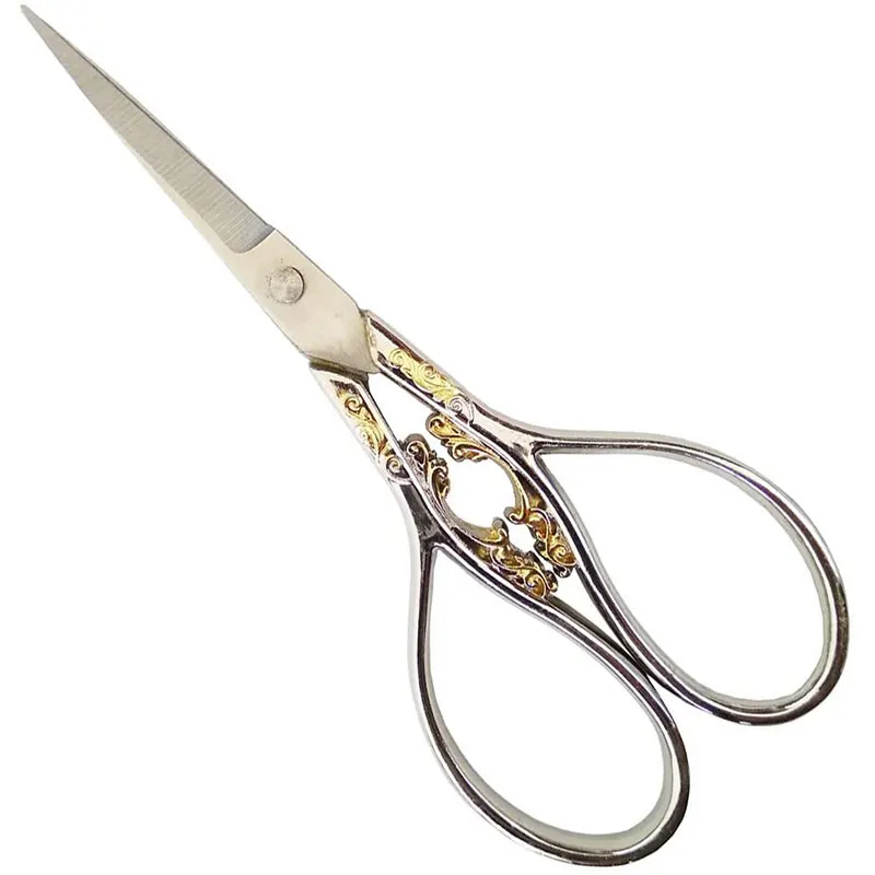

Jiwuo Vintage Stainless Steel Tailor Scissors Dressmaking Thread Shears for Embroidery Needlework Household DIY Craft Supplies