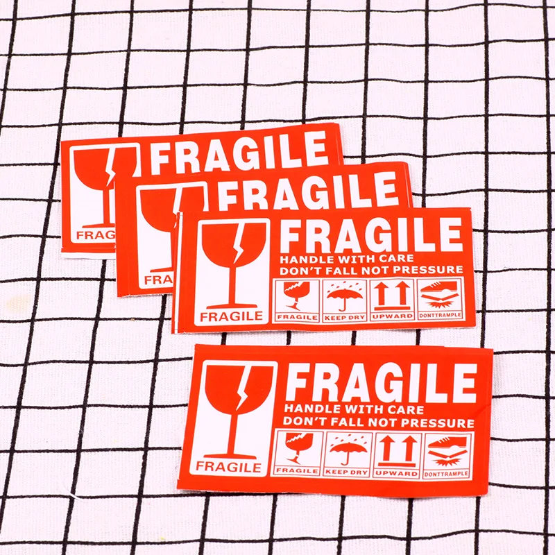 50 шт. английская неустойчивая Предупреждение ющая наклейка для этикеток